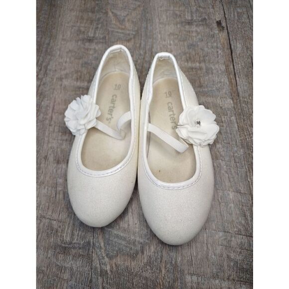 Carter's white flower flats - Picture 3 of 5